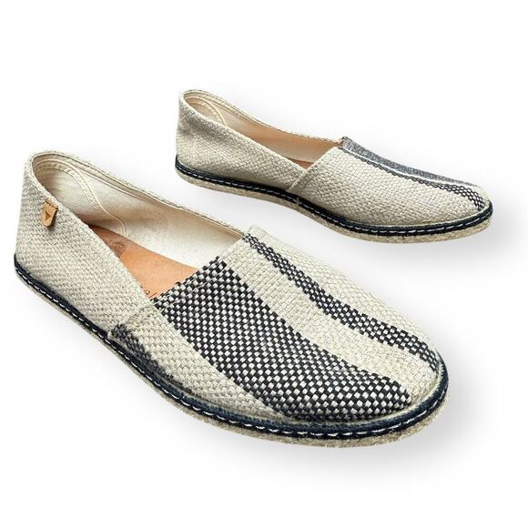 Eric Michael Women's Beige Canvas Slip-On Espadrille Flats EU 40 US 9.5 - 10 - Picture 4 of 14